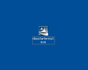 保存したファイル「GVOStarter_Ver120.exe」をダブルクリックしてください。